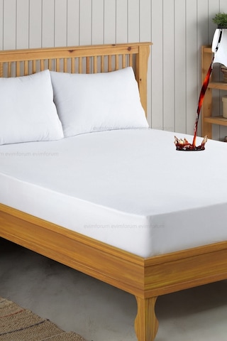 Formeya Set Beyaz Mikro Fitted Sıvı Geçirmez  TekKişilik  Alez ve 2 Adet Yastık Alezi