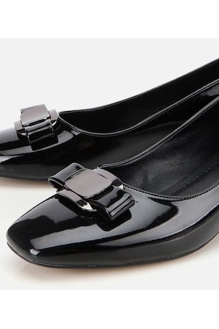 Hotiç Kadın Rugan Siyah Metal Detaylı Kalın Topuklu Ayakkabı 01ayh314850a100 01ayh314850a100 Siyah