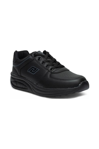 Parley 722-26 Deri Anatomik Bağcıklı Kadın Sneaker Siyah