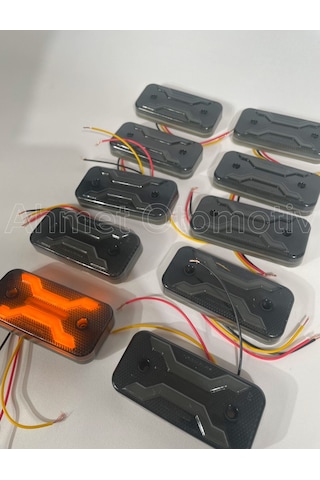 Ahmet Otomotiv 10 Adet Füme Dark Model Sarı-turuncu Led Lamba