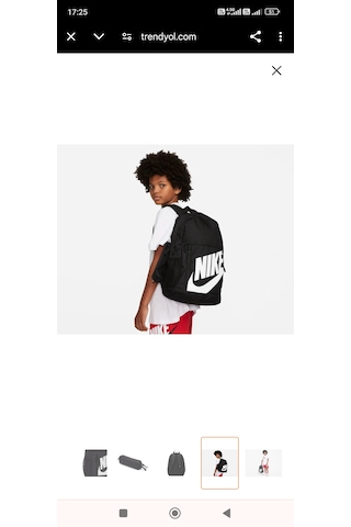 Nike Elementel Okul Sırt Çantası Siyah - Beyaz