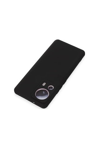 Gld-spt- Newface Xiaomi Mi 13 Lite Kılıf Nano İçi Kadife Silikon - Siyah