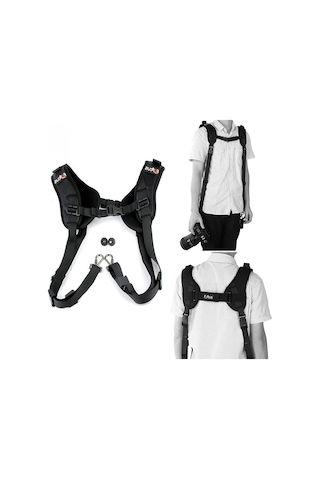 Focus F1 Çift Çift Kamera Omuz Askısı Hızlı Hızlı Sling Kamera Kemer Ayarı Dijital Dslr Fotoğraf Makinesi İçin