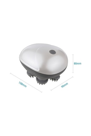 Tysm Novahub Akıllı Baş Saç Derisi Masaj Aleti, Beyaz+gri, 108x90x80mm, Harika Stres Giderici Çok Renkli