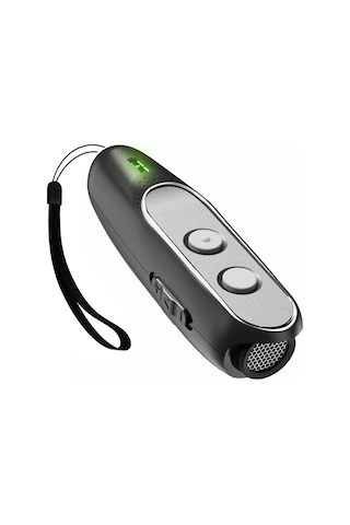 Yaleker Taşınabilir Ultrasonik Köpek Caydırıcı Ve Eğitim Cihazı, Siyah Abs, 300mah Pil