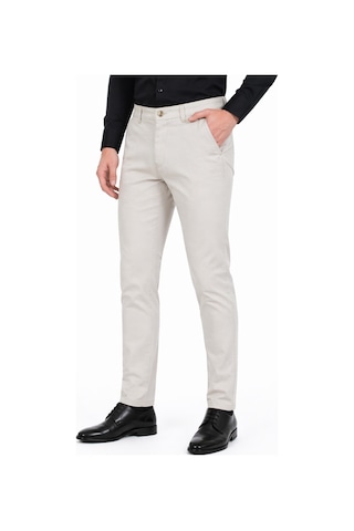 Amaro Erkek Silim Fit Kanvas Pantolon Kalıp Yazlık Bgl-st05394 Taş