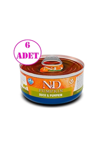 N&D Balkabaklı Tahılsız Ördekli Yetişkin Kedi Konserve Mama 6 x 70 G N&D Balkabaklı Tahılsız Ördekli Yetişkin Kedi Konserve Mama 6 x 70 G