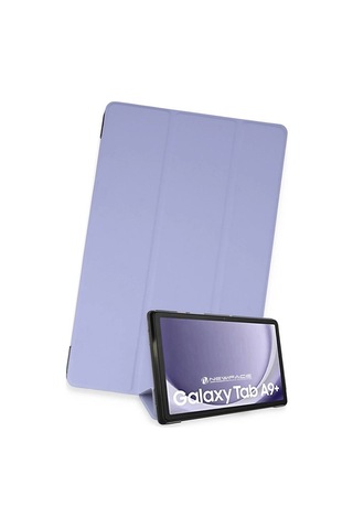 Samsung Uyumlu Galaxy Tab A9 Plus Kılıf Tablet Smart Kılıf - Lila Evimdeyokyok