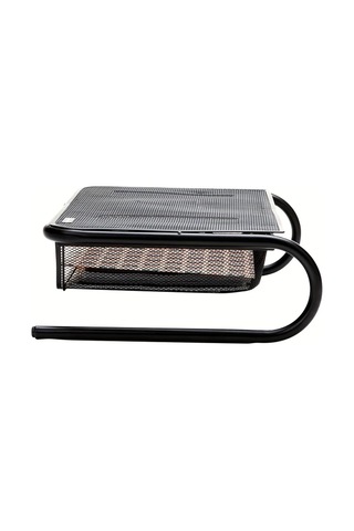 Xuweiwei Siyah Soğutma Havalandırmalı Ergonomik Ayarlanabilir 39 62cm Monitör Standı Dizüstü Bilgisayar Pc Yazıcı Masa Düzenleyici