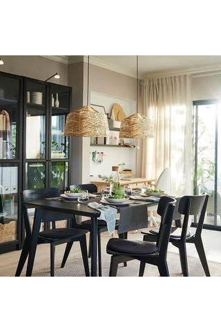 Ikea Kappeland Sarkıt Lamba Abajur Başlığı, Rattan, 45 Cm Çok Renkli