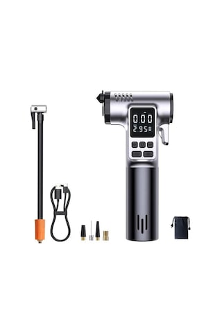 Coofbe 4in1 150psı 4000mah Şarjlı Araç Lastik Şişirme Pompası+emniyet Kemer Kesici+cam Kırıcı+led Işıklı