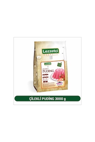Lezzetçi Çilek Aromalı Puding 3 KG