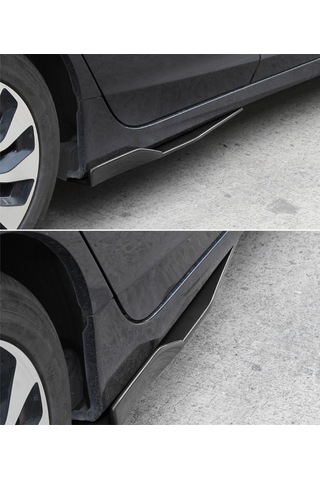 Monyee Genel Araba Modifikasyonu İçin Siyah Abs Bıçak Kenar Etekleri - 74.5cm, 2 Adet, Somunlar Dahil