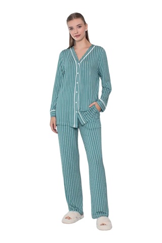 Limissi Viskon Pijama Takımı Yeşil