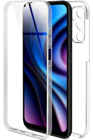 Teknomoda Samsung Galaxy Uyumlu A34 Kılıf 360 Şeffaf Ön Arka Korumalı Şeffaf Silikon