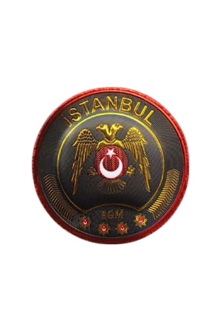 Terrien Özel Seri Üniforma Aksesuarı Göğüs Arması Single Sword Polis Mot Brövesi - Plastik Arma Çok Renkli