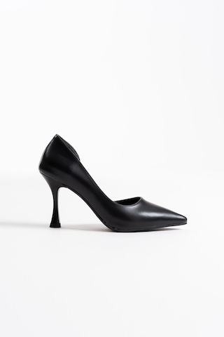 Roof Atelier Angela Kadın Siyah Stiletto İnce Topuklu Ayakkabı Siyah