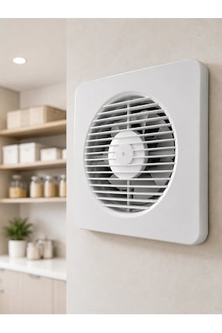 Mey İthalat 150 Mm Dekoratif Aspiratör 20,8 X 20,8 Cm 20 W 320 M³/h Duvar Ve Tavan Tipi Havalandırma Fanı Çok Renkli