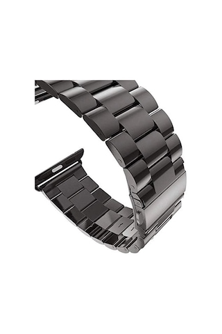 Apple Watch Series 11 42mm Metal Stainless Steel İçin Kordon Siyah
