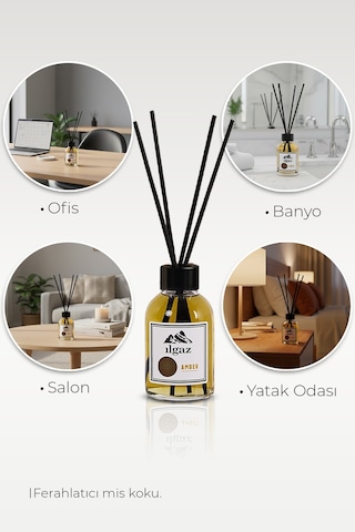 Ilgaz Oda Kokusu Bambu Çubuklu Misk Amber 110 ML