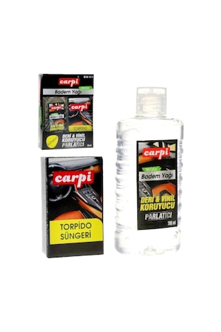Carpi Lastik Parlatıcı Vinil Deri Koruyucu Badem Yağı-süngerli 200ml