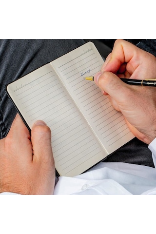 İsme Özel Deri Not Defter Kalem Seti