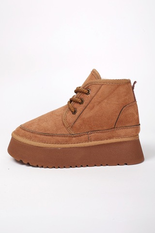 Silvana Kadın Bağcıklı Ugg A010-h61 Taba