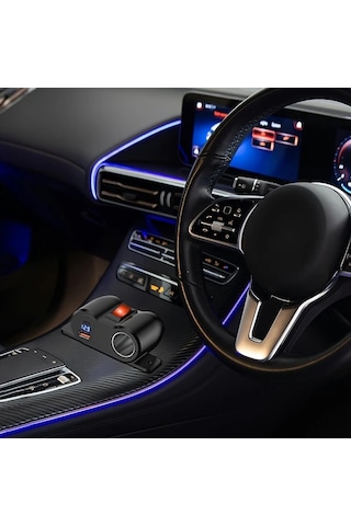 Yeşil Işık Usb Tip A - 4.2a 12v Çift Usb Çıkışlı Sigara Çakmak Soketi Güç Anahtarlığı İle, Pd3.0 Usb C Ve Qc3.0 Usb Portlu Araba Şarjı Voltmetreli, Tekne Deniz Kamyonu Utv Rv Araba Golf İçin 12 Volt Güç Adapteri