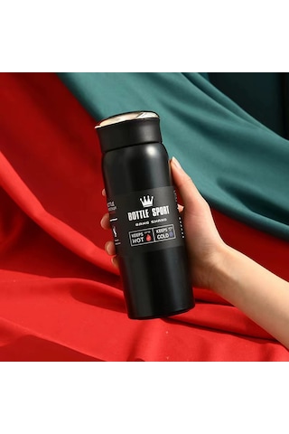 Paslanmaz Çelik Dijital Termometreli 500 Ml Termos - Fc939