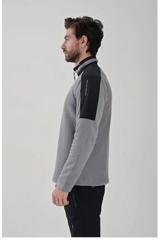 Exuma Half Zıp Erkek Polar 2412004-grey Gri