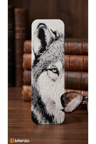Kurt Figürlü Portre Tasarım Kabartma Dokulu Kitap Ayracı - Modern Kitap Aksesuarı