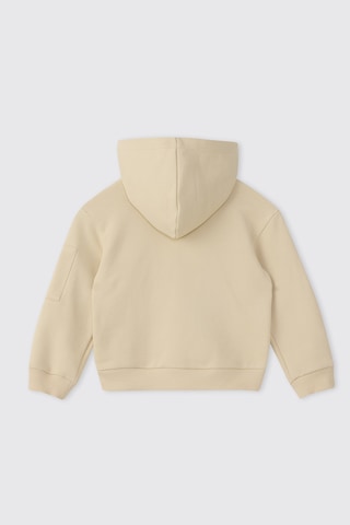 Panço Erkek Bebek Kapüşonlu Bej Sweatshirt Krem