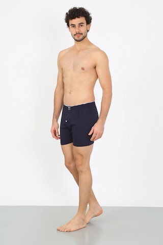 İbrahim Burak Etiler Collection Moda Çizgi Erkek Penye Boxer Lacivert 40091