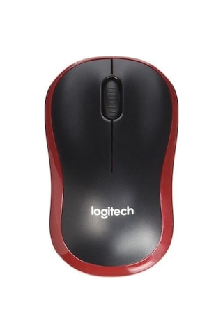 Logıtech M185 Nano Mouse Kablsz Black/red 910-002237