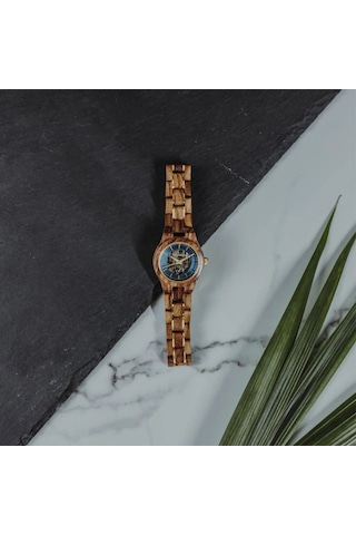 Woodwatch Ww-au-2kbg Roamer Ahşap Erkek Kol Saati 33 Mm