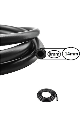 Kauçuk Sıcak Soğuk Kalorifer Radyatör Su Hortumu İç Çap:8mm Epdm 1mt.