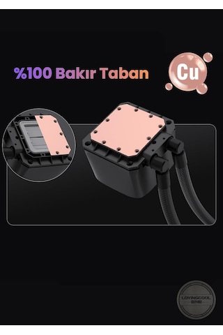 Tr Hk2 Seri Si 120 Mm Yeni Nesil Yüksek Performanslı I Şlemci Ayarı Mini Isı Göstergeli Sıvı Soğutma Genel