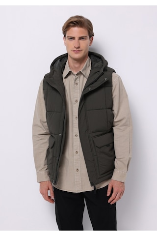 Colins Regular Fit Erkek Yeşil Yelek Cl1076195 Q1.v1 Kha Haki