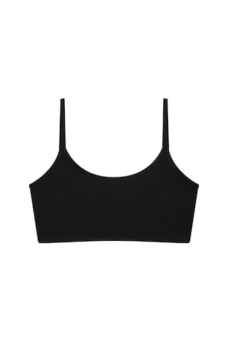 Armoris Kız Çocuk Siyah Yarım Atlet Pedsiz Alıştırma Sütyeni 6'lı Paket Slim Fit Konforlu Çamaşır