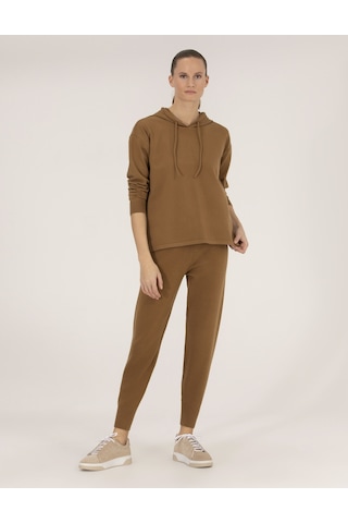 Pierre Cardin Kadın Camel Melanj Triko Pantolon 50261079-vr122 Camel Melanj