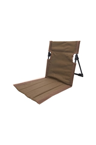 Dashanshop 1 Adet Kahverengi Ultra Hafif Katlanır Sandalye Kamp Plaj Bahçe Oxford Bez Alüminyum Boru Kahverengi