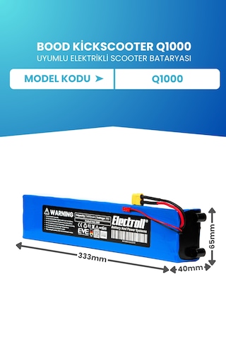 Bood Kickscooter Q1000 Uyumlu Batarya 36v 7.800mah