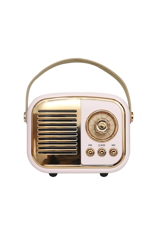 Mıkado Md-24bt, Echoes, Pembe, 3w, Taşınabilir, Usb/tf Kart/bluetooth, 800mah, Klasik Retro Müzik Ku