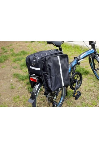 Procycle Pc-420 Katlanır Bisiklet için Heybeli Arka Bagaj Çanta Siyah