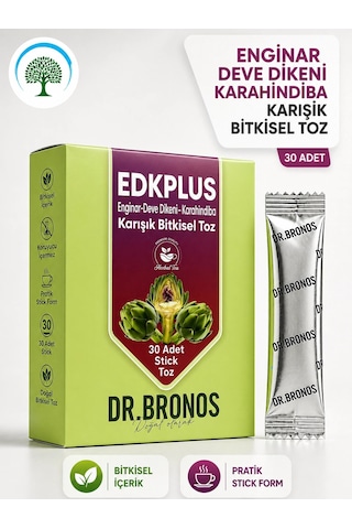 Çareburada Dr. Bronos Edkplus Enginar, Devedikeni, Karahindiba Karışık Bitkisel Toz 30 Stick