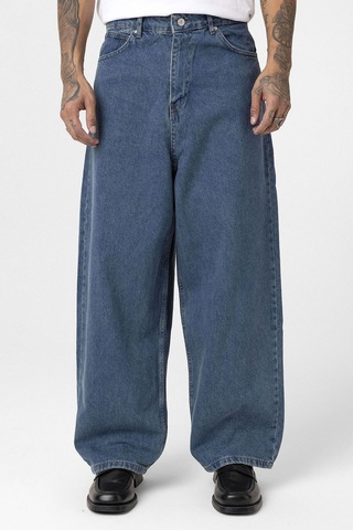 Vamos Super Baggy Fıt Jean V100-01 Destroyed Denim