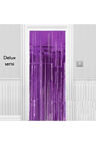 Işıltılı Duvar Ve Kapı Perdesi - Mor Renk