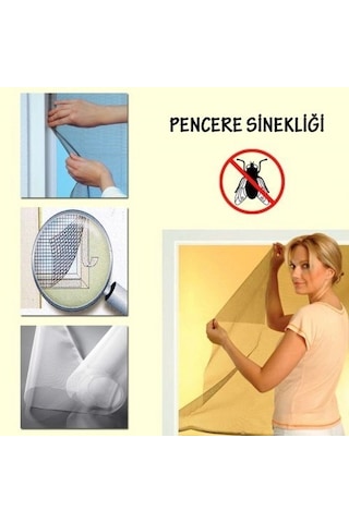 Kanat Pencere Sinekliği Tüm Cam Pencere Kapılara Uyumlu Tek