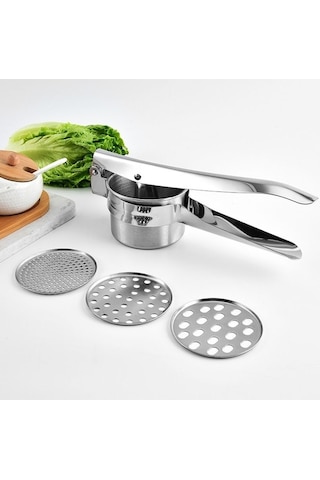 Pazly Cbtx Çelik Patates Presi & Meyve Sıkacağı, 3'ü 1 Arada, Model: 3'ü 1 Araya Meyveli Çok Renkli