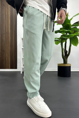 Edwox Erkek Düz Jogger Pantolon Yeşil Edw451 Yeşil